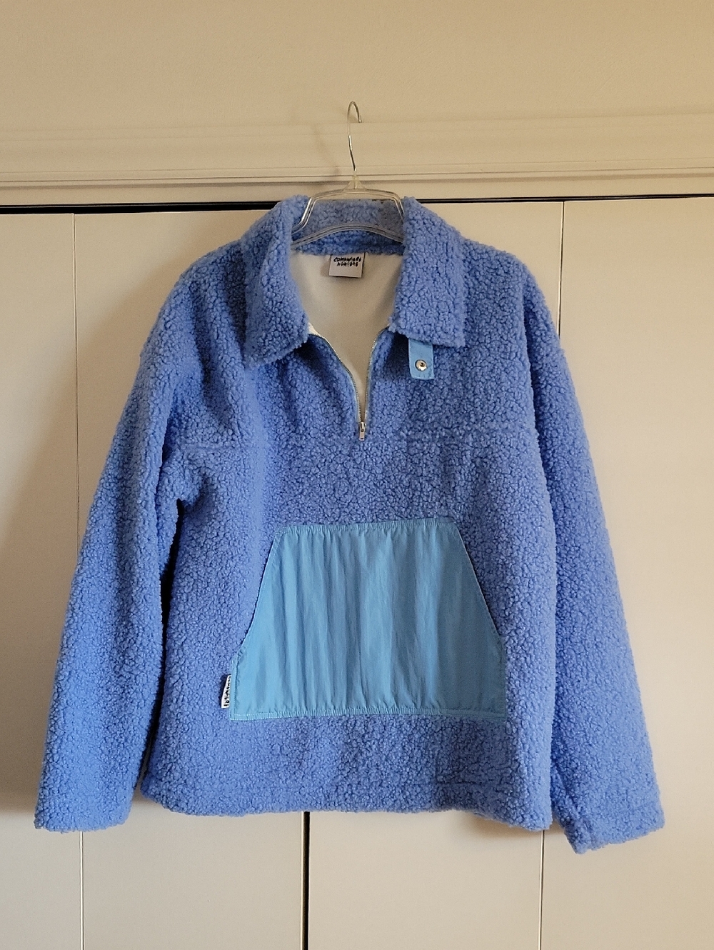 Blue Fleece Quarter-Zip Pull-Over
